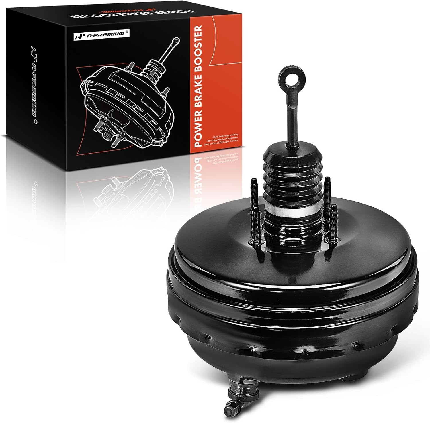 A-Premium Vacuum Power Brake Booster Compatible with Jeep Wrangler 2007-2010, Liberty 2008-2012 & Dodge Nitro 2007-2011, Without Master Cylinder