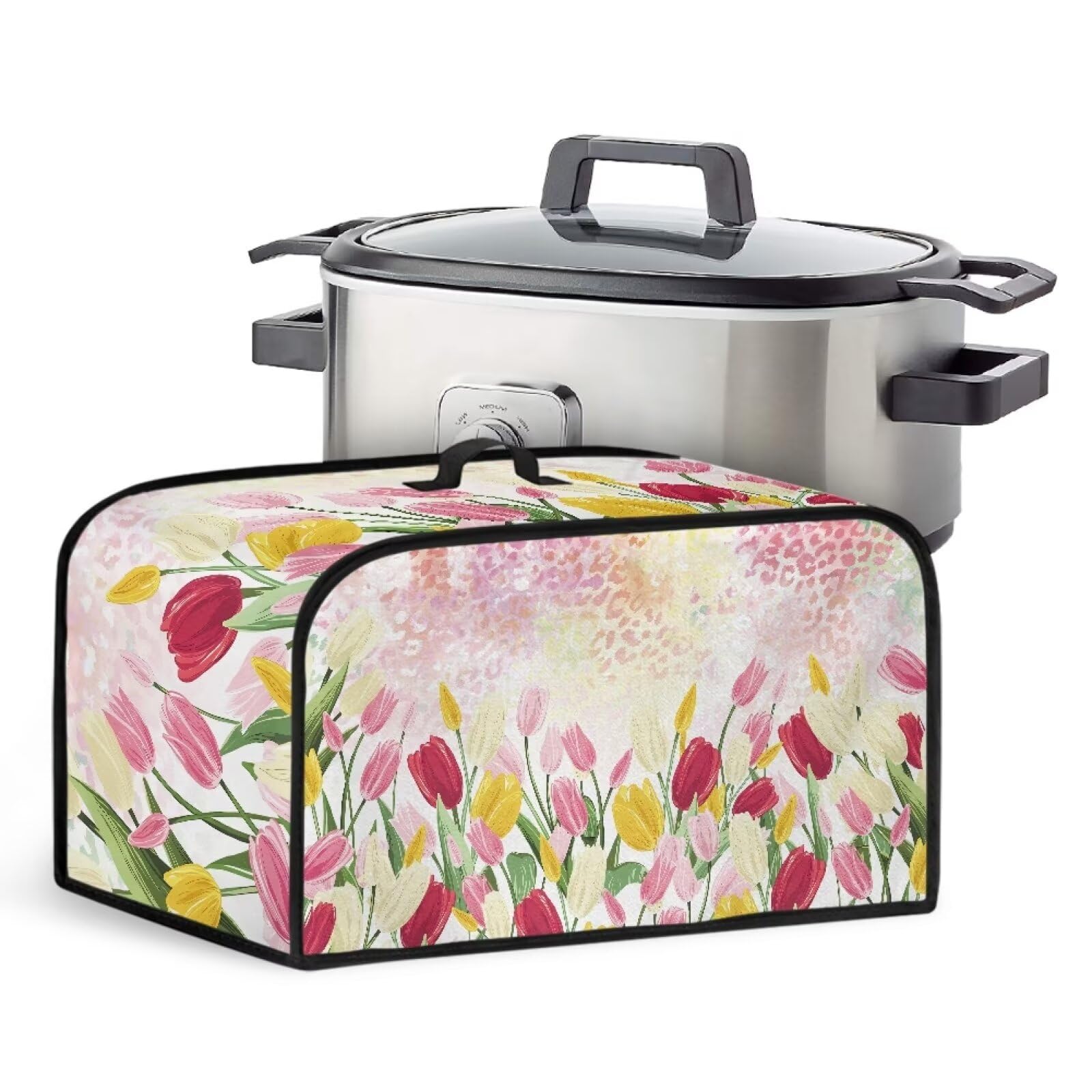 Tulip Slow Cooker 6-8 Qt Cover Crock Pot 6-8 Quart Slow Cooker Cover Dust Cover Kitchen Small Appliance