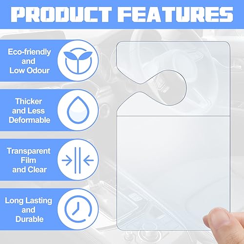 Miniatura 3 de Fainne 100 piezas transparente para permiso de estacionamiento, soporte para pase de estacionamiento para espejo retrovisor, soporte para tarjeta de