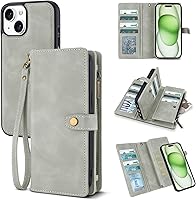 Vista 69 de TwoHead Funda tipo cartera para iPhone 12 Pro Max con tarjetero, funda magnética desmontable para teléfono 12 Pro Max, piel sintética, a prueba