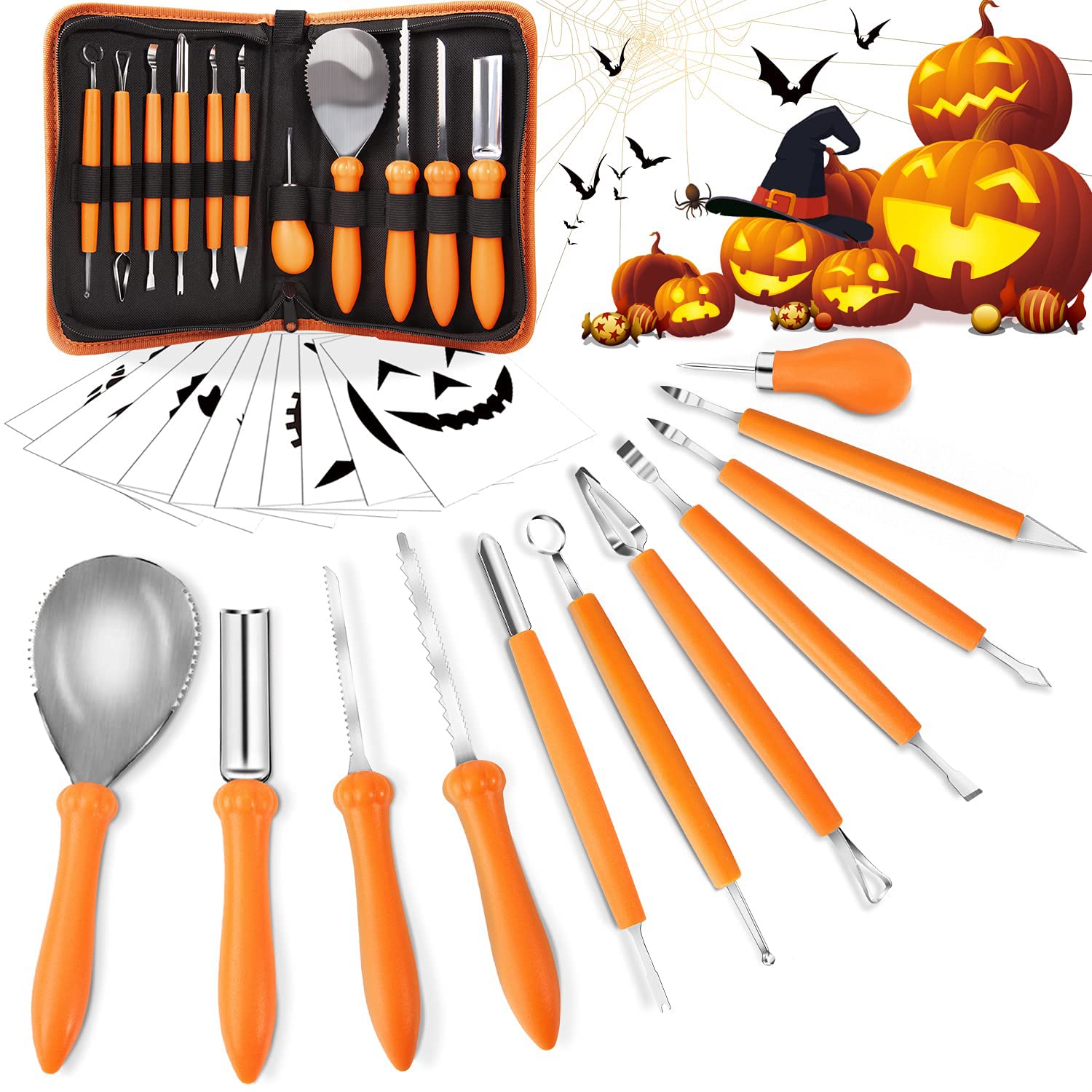 Schnitz Set Kürbis Kürbis Schnitzset, 7 Stück K? Produktbild-Vorschau 3