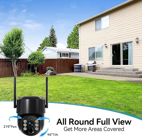 Miniatura 3 de Cámaras de seguridad solares inalámbricas para exteriores, cámaras WiFi alimentadas por batería 5G para seguridad del hogar, cámara solar para