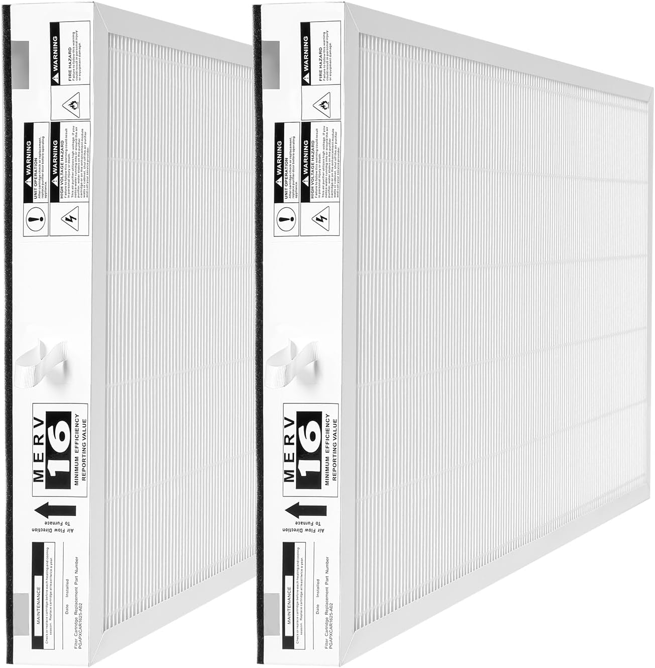 PGAPXCAR1625-A02 Merv16 Furnace Replacement Filter Compatible with Bryant/Carrier PGAPXCAR1625,PGAPXCAR1625-A02,PGAPXCAR1625-A01, AGAPXCAR1625-A02,AGAPXCAR1625-A01,PGAPAXX1625(16x25x3Inches)