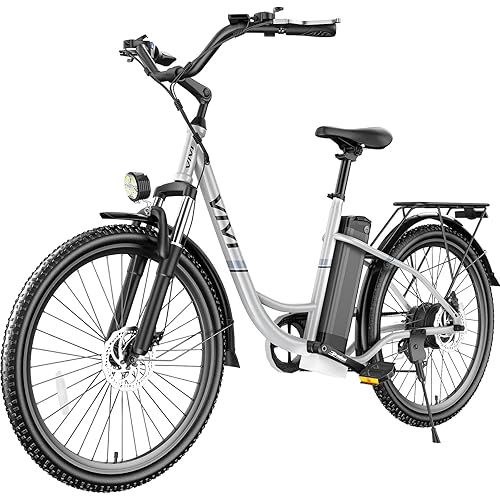 Vivi Electric Bike for Adults 1000W Peak Ebike with Removable Battery, 26'' Electric Commuter Bike 22MPH & 50 Miles Adult Electric Bicycles with Cruise Control, LCD Display, SGS Certified to UL2849