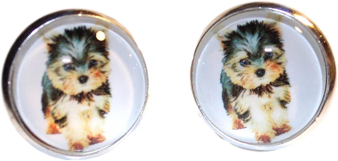 Yorkie Yorkshire Terrier Post Earrings Cute Dog