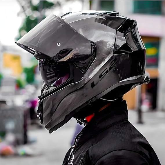 YYK Storm 2 Jeans Siyah Vizörlü Motosiklet Kaskı, ECE 22.06 Sertifikalı Kapalı Kask, Dahili Güneş Vizörlü, Yüksek Performanslı KPA Dış Kabuk, Gelişmiş Havalandırmalı Unisex Kask