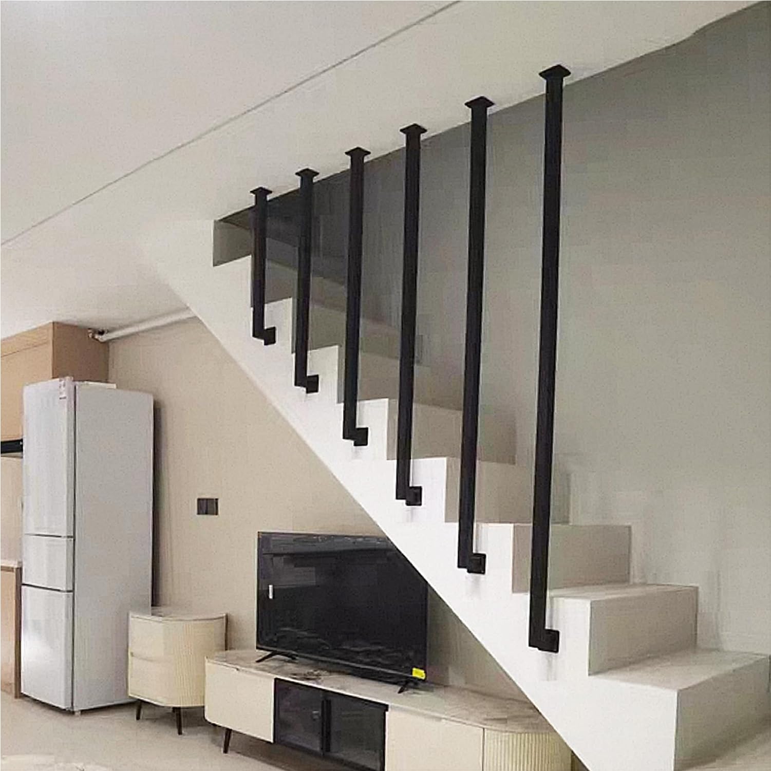 Rampe d'escalier adaptée aux lofts et hôtels pour sécuriser les accès