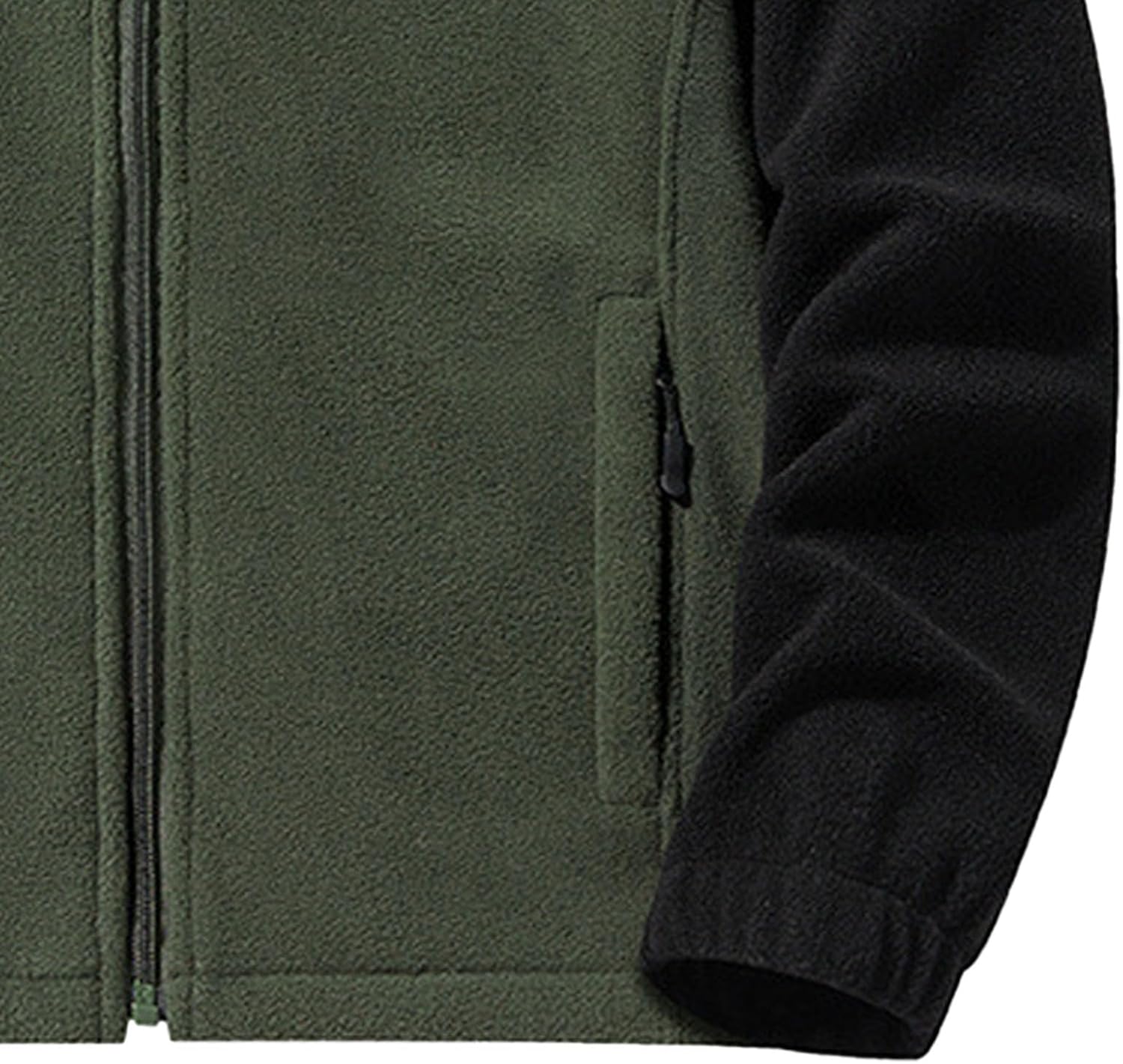 Detail View of the Amazon Warm Couple Style Fleece Jacket