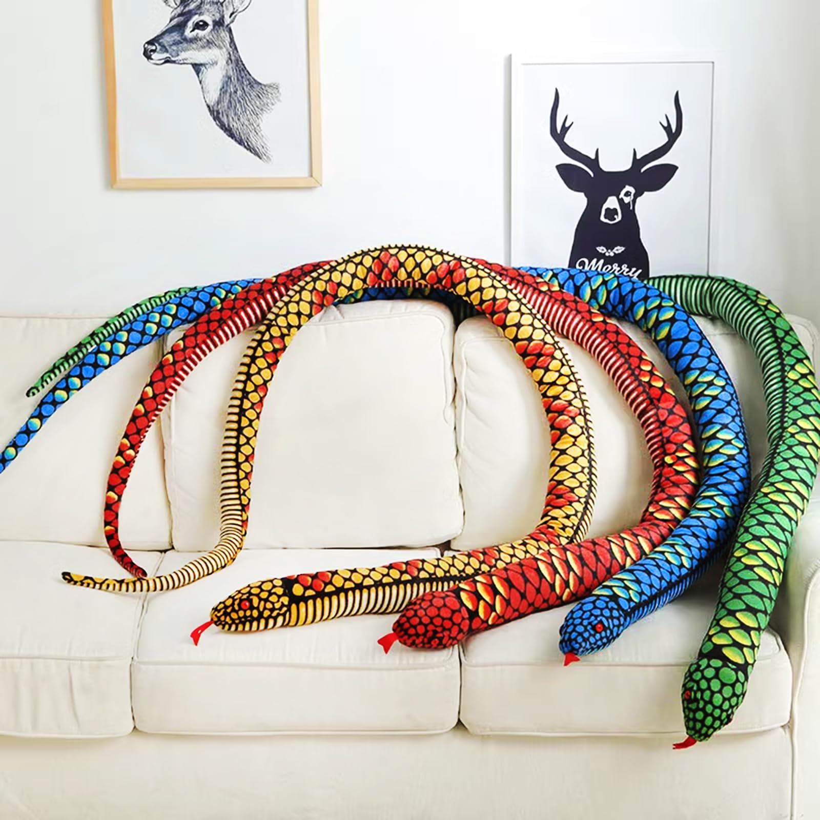 Jouet de serpent - Simulation - Faux serpent - Plastique souple - Effet
