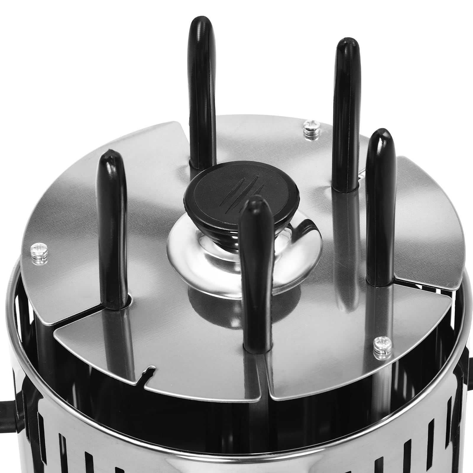 Vertikaler Elektrogrill - 1000W Vertikaler Rotisserie-Grill, Elektrische Drehgrillmaschine, Max. Heiztemperatur 400-500℃, Vertikalgrill für BBQ, Spieße, Rotisserie (SW-5)