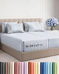 Extra Deep Queen Sheet Set - 6 Piece Breathable & Cooling Sheets - Hotel Luxury Bed Sheets Set - Easy & Secure Fit - Soft, Wrinkle Free & Comfy Sheets Set - Ice Blue Sheet Set with Extra Deep Pockets