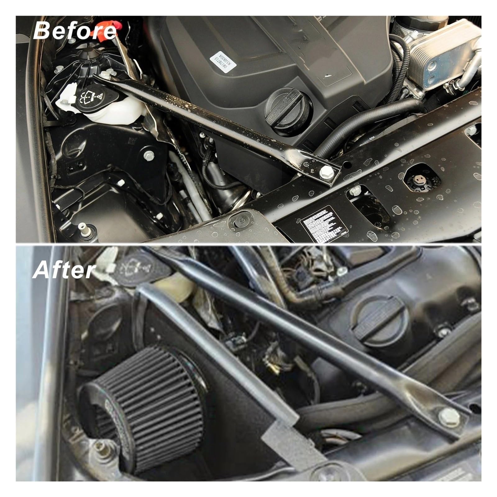 Per BMW 535i F10 F11 3.0T N55 2009-2016 Kit Tubo Di Aspirazione Aria Fredda Modificato Per Auto Con Scudo Termico Motore Filtro Ad Alto Flusso Tubo Aspirazione Aria