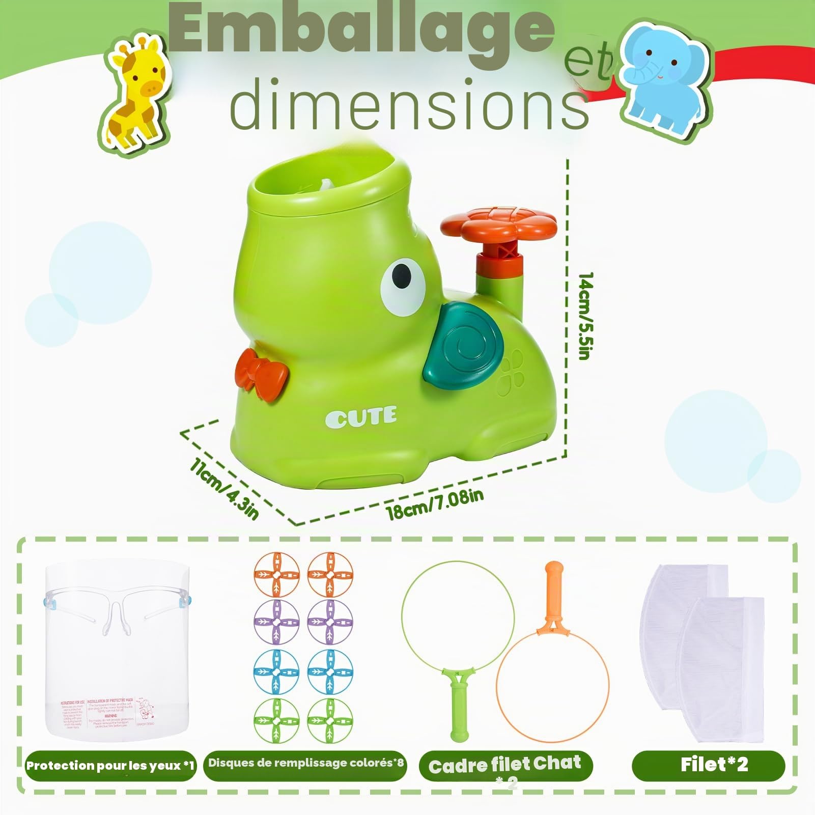Adeokay jouets 2-8 ans: frisbee et jeux 3-8 ans, cerf-volant 3-9 ans, cadeaux d'anniversaire extérieurs
