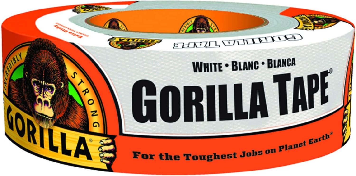 Gorilla 4 X 1.88 inch(s) x 30YD White Duct Tape (4 Total Units)