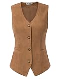 Women's V Neck Business Bottom Down Waistcoat Economy Dressy Suit Tuxedo Suit