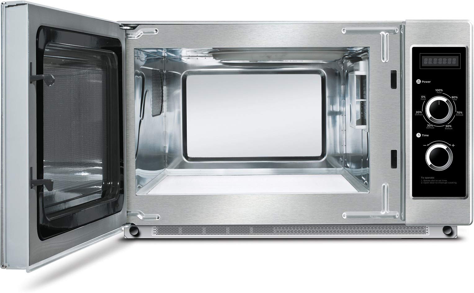 Produktbild von Caso CMP1800 Gewerbemikrowelle – 1800 W, 27 Liter, 2 Magnetrons, 20 Programme, Edelstahl, Keramikboden – Für Den Professionellen Dauereinsatz