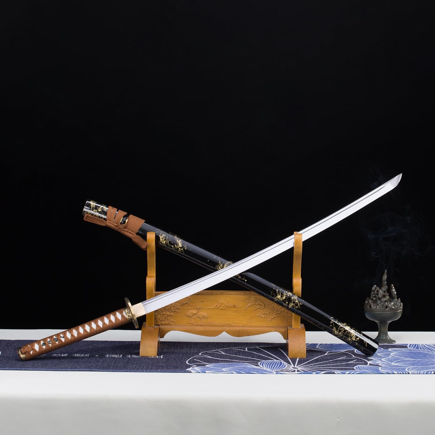 Handmade Sharp Katana, Traditional Clay Tempered 1060/9260/T10 Steel, Full Tang Real Katana Sword, Authentic Japanese Craft Samurai Sword