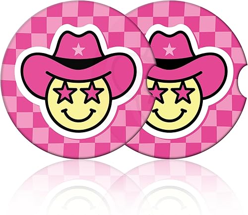 Miniatura 16 de Posavasos de automóvil de libélula púrpura, absorbentes para bebidas, portavasos para tu automóvil con agarre para la punta de los dedos, accesorios