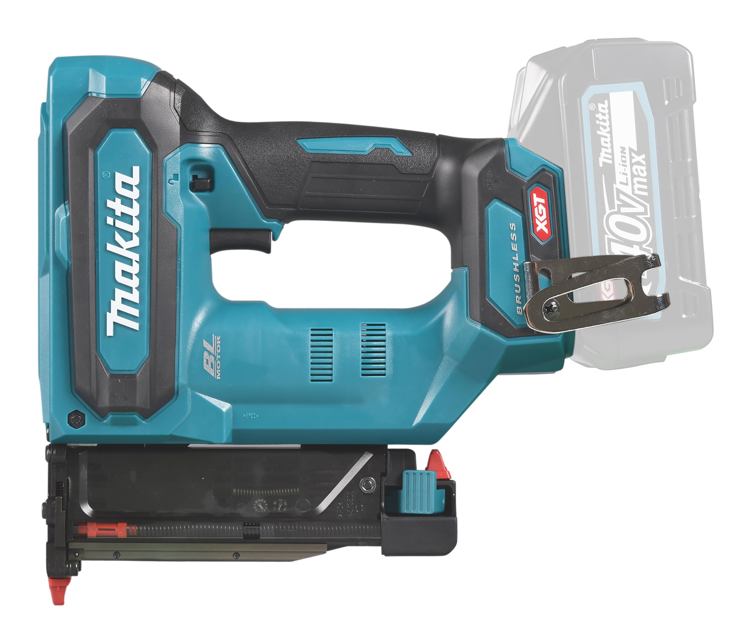 Makita PT001GZ Clavadora sin escobillas 40V Max Li-ion XGT Baterías y cargadores no incluidos