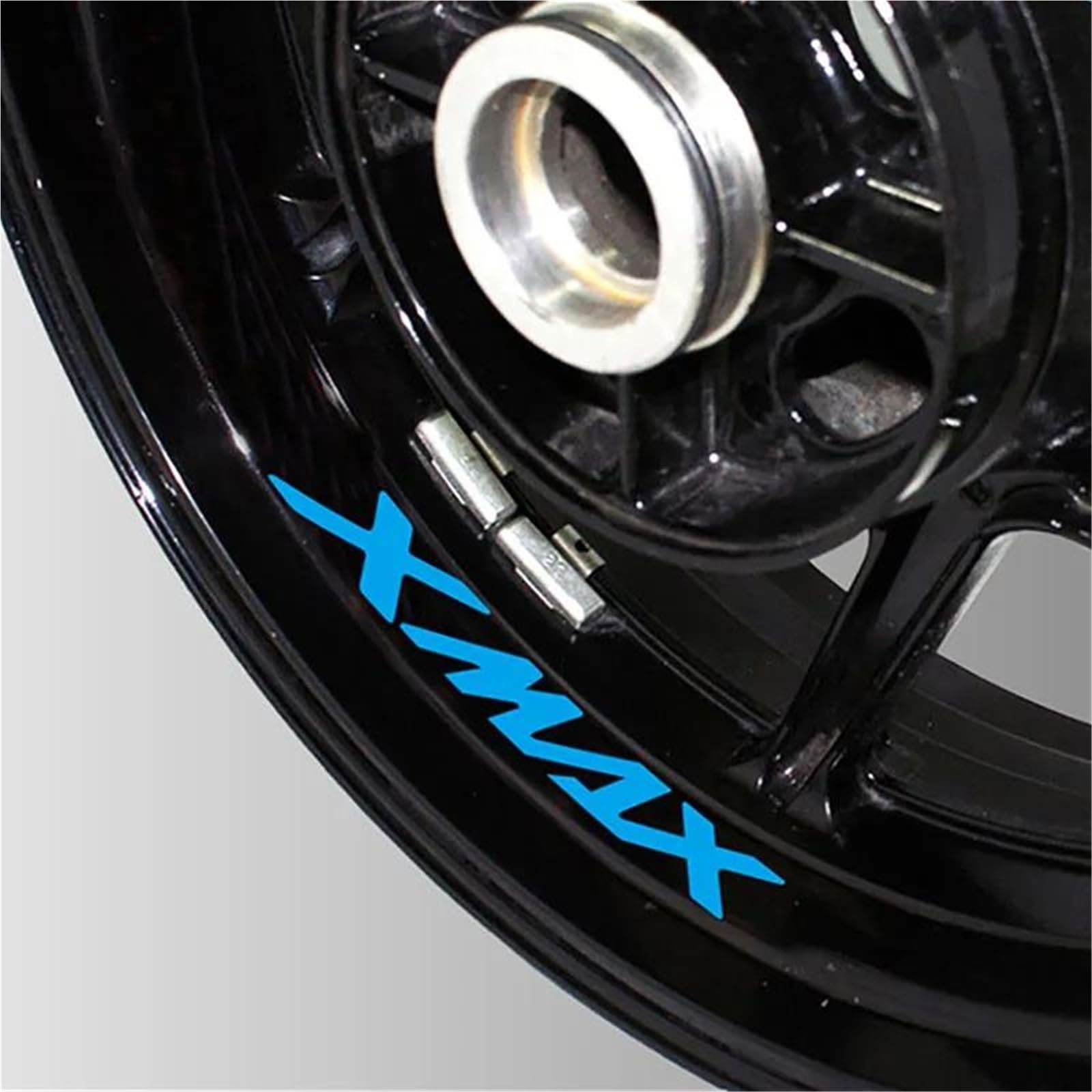 Motorcycle Wheel Stickers Night Reflective Decorative Rim for Yamaha XMAX300 XMAX400 XMAX250 X-MAX125(Style 4)