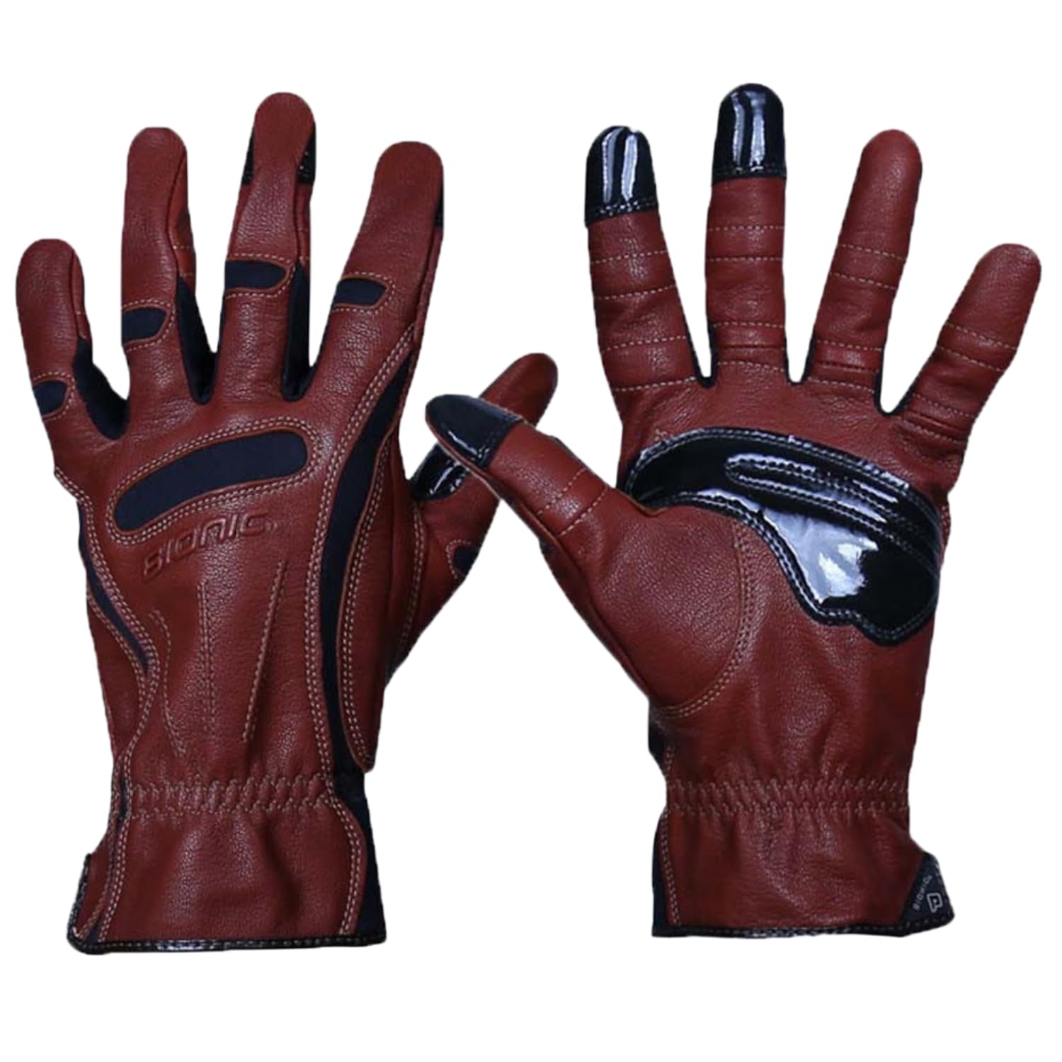 Bionic Men's Tough Pro with Natural Fit Premium Leather Work Gloves (Small)