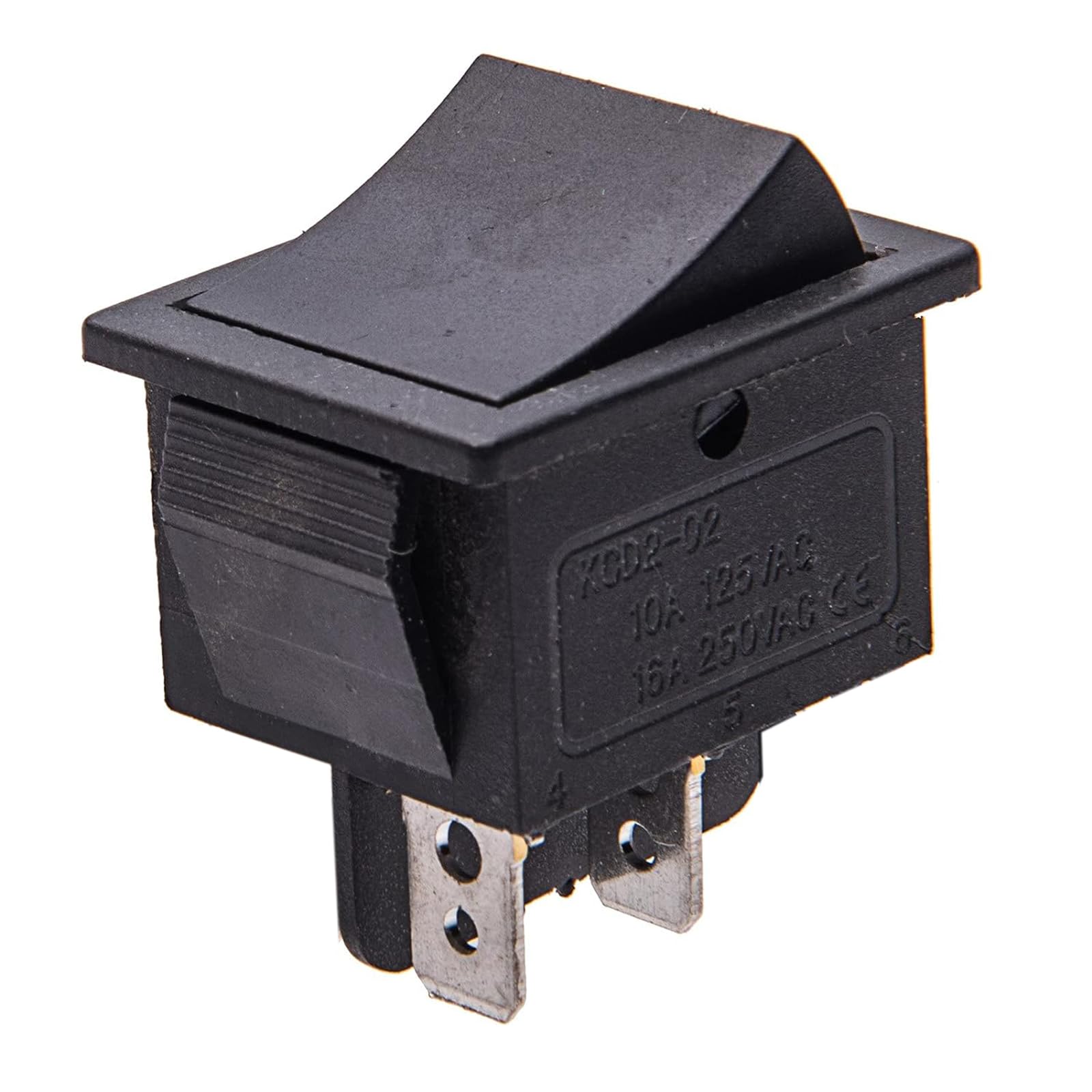 Interruptor de control de reinicio de pedal de acelerador de 2 pines para niños, juguetes eléctricos para niños, piezas de repuesto de juguetes eléctricos, enchufe negro, 2.8 x 1.6 in 5