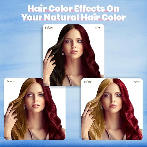 Miniatura 4 de IIIMEIDU Champú para teñir el cabello 3 en 1 para cabello gris, champú con ingredientes herbales tinte burdeos para mujeres y hombres, cobertura de