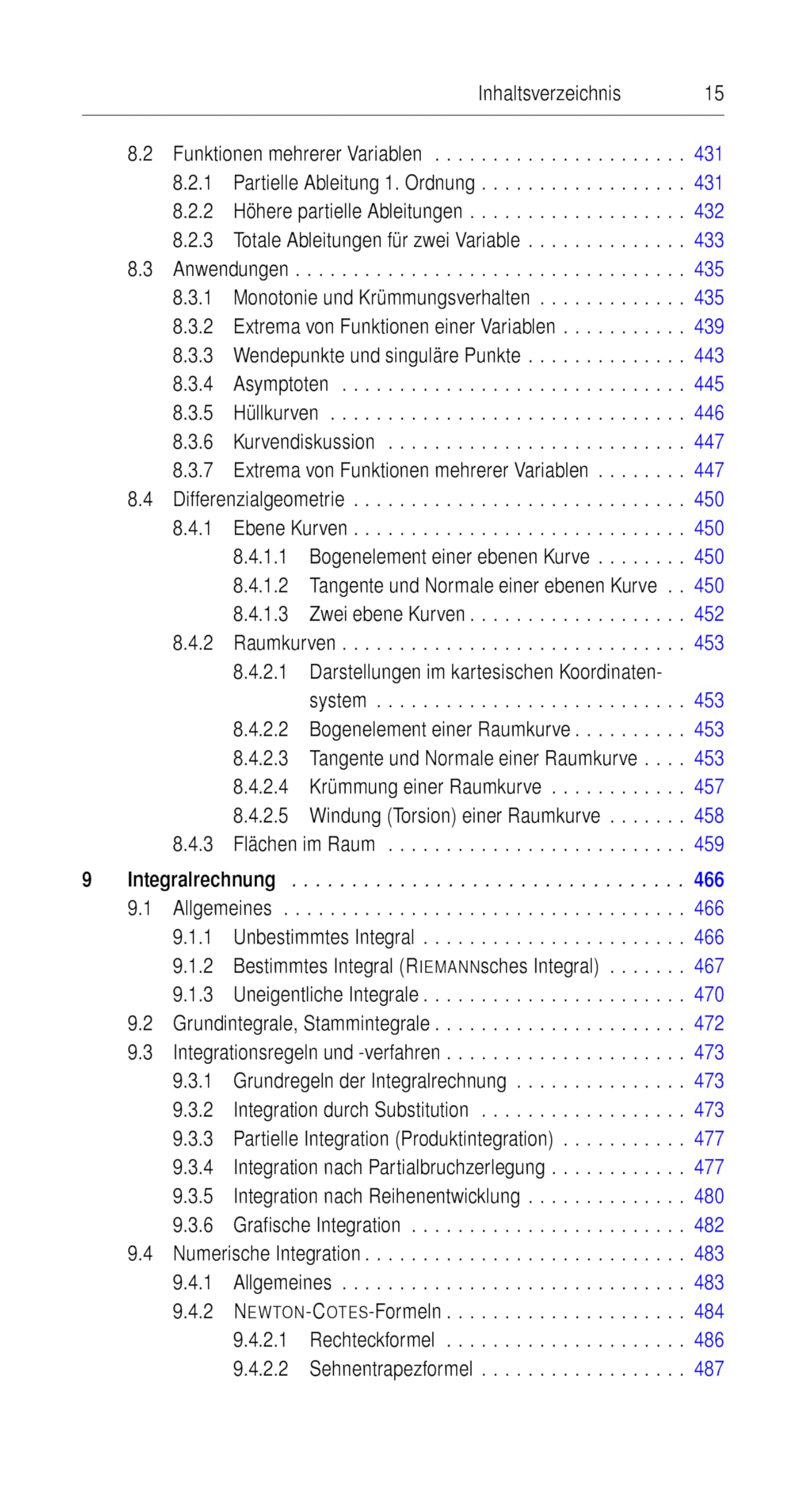 Taschenbuch mathematischer Formeln für Ingenieur- und Naturwissenschaften