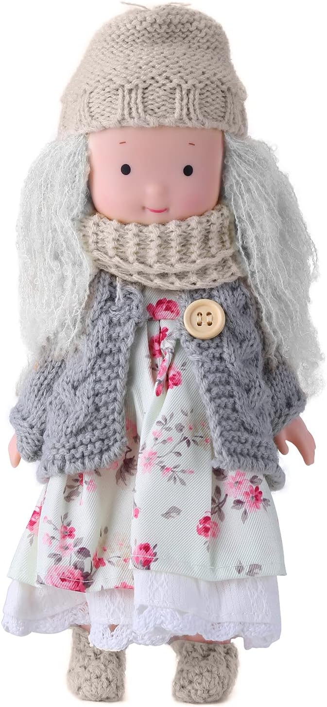 Mersuii Waldorf Doll Handmade Plush Baby Doll Children Toys