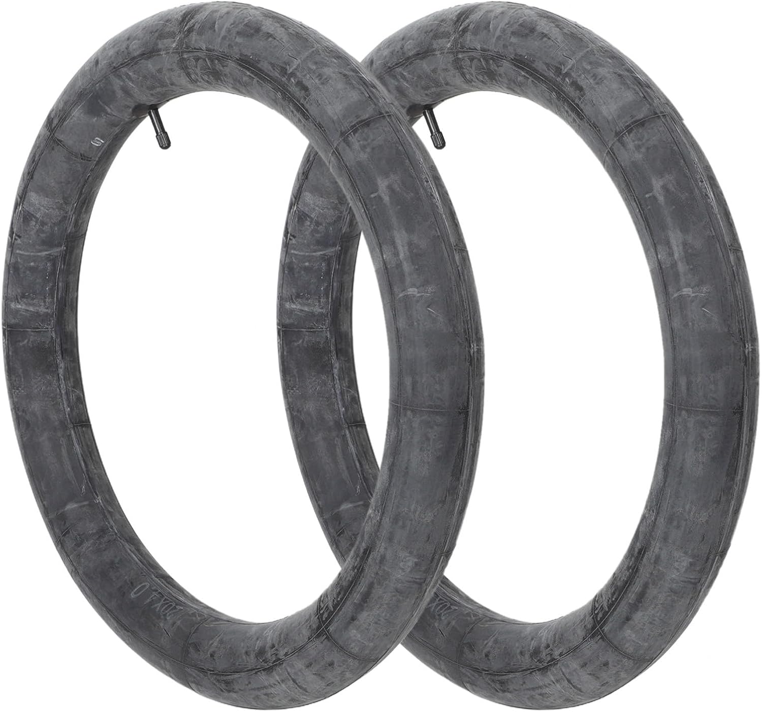 20x4.0 Inch Bicycle Inner Tube 2pcs Heavy Duty Butyl Rubber Tire Tubes for Mountain Bike Sand Snow Riding Replacement