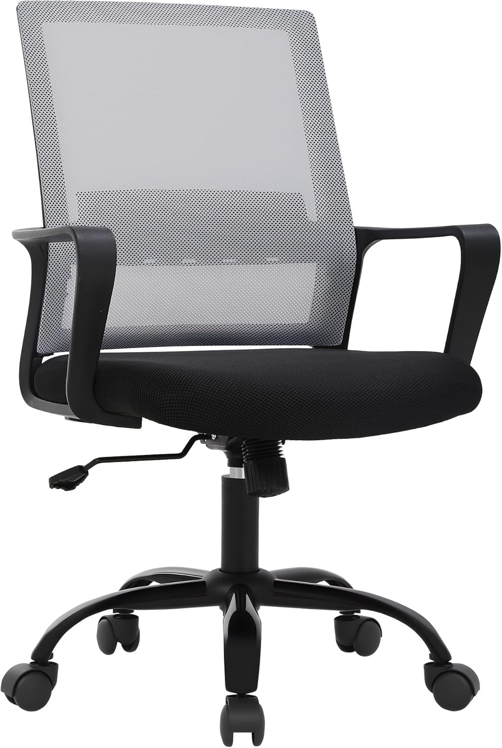 PayLessHere Office Chair Computer Chair Ergonomic Mesh Chair Mid-Back Home Office Swivel Chair Modern Desk Chair with Wheels Armrests Lumbar Support,Grey