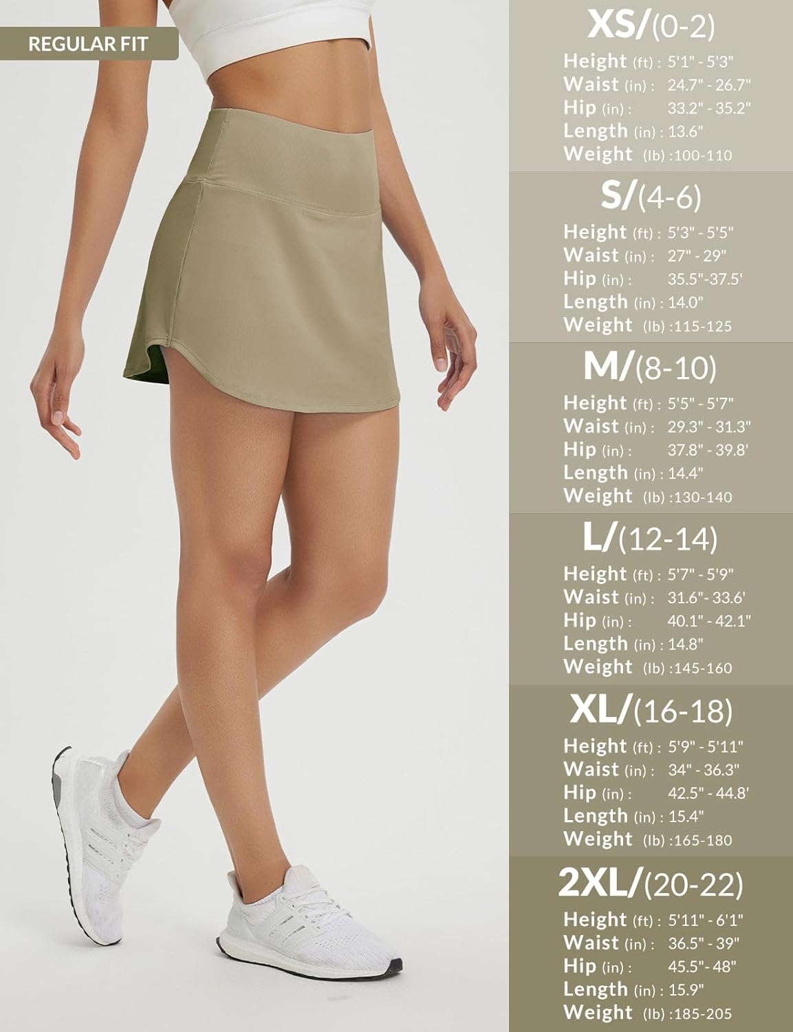 baleaf Womens Tennis Athletic Skirt Golf Skorts for Women High Waisted with Shorts Pockets Running