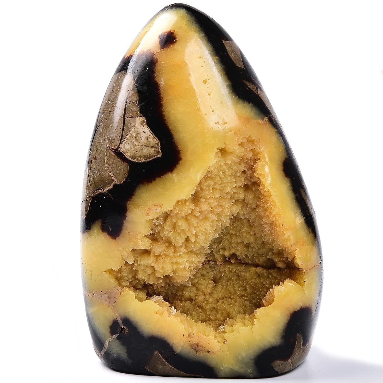 Large Septarian Crystal Cluster Geodes Septarium Irregular Reiki Healing Home Decoration Specimen 2-3 Lbs