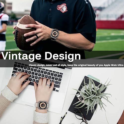 Miniatura 7 de Miimall Funda compatible con Apple Watch Ultra de 1.929 in (sin protector de pantalla), TPU suave, ligera, anticaídas, a prueba de golpes, funda