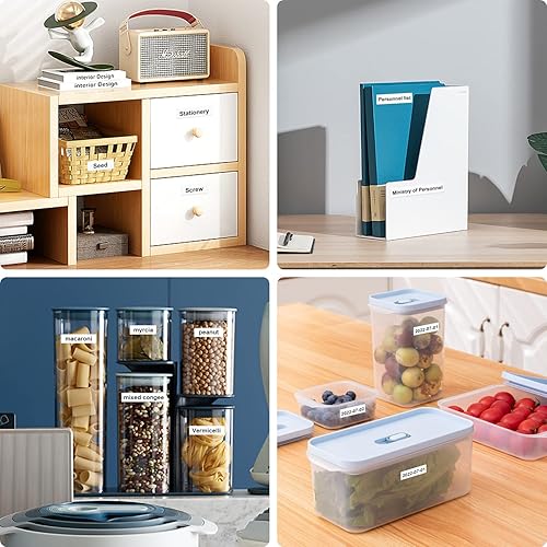 Miniatura 6 de SUPVAN LP5120M - Cinta de etiquetas continua adaptada, tamaño de papel de impresión de etiquetas 0.47 pulgadas x 13.12 pies, laminado térmico,