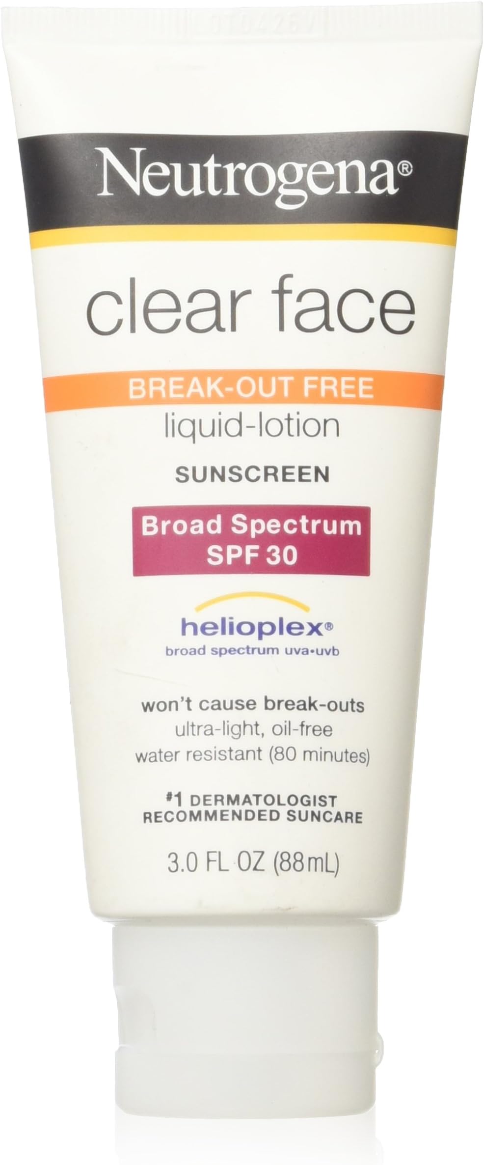 Neutrogena Clear Face Sunscreen SPF 30, 3-Ounce (Pack of 2)