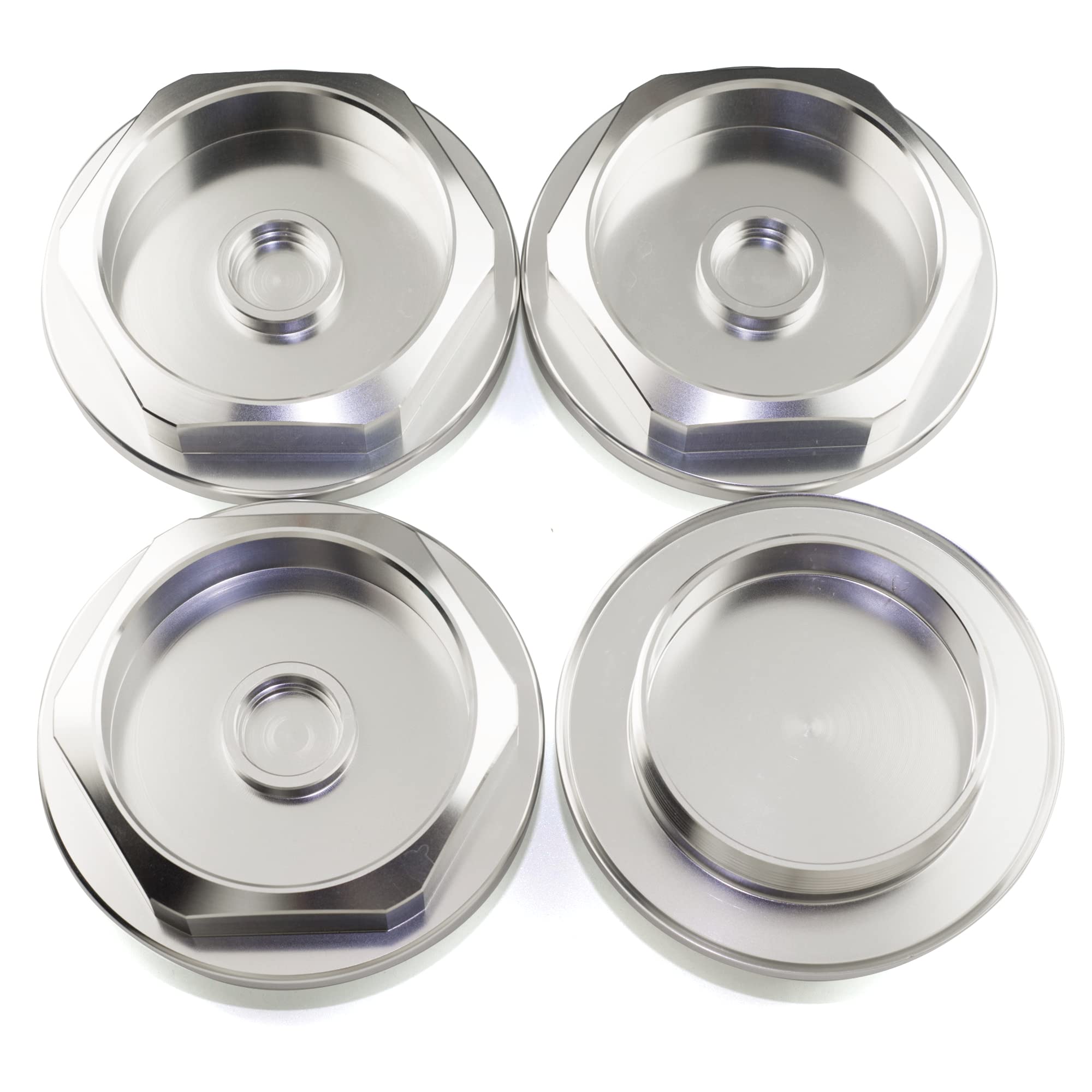 RhinoTuning 1 sztuka kołpaków piasty 102 mm OD 102 mm ID 72 mm, osłona piasty kompatybilna z RS005- RS358 (srebrna)