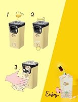 Bestron Popcorn Maker Forró Levegős Popcorn Gép Sárga 2 Perc Alatt 6