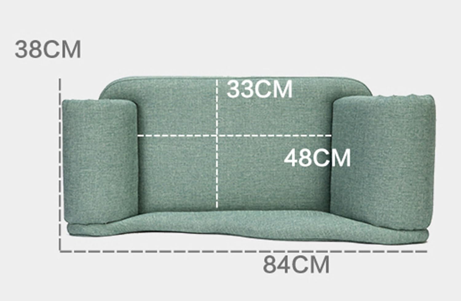 Pet Sofa Bed, Velvet & Linen Fabric Pet Couch Chair with Removable and Washable Cushion for Small Dogs Cats Light Blue