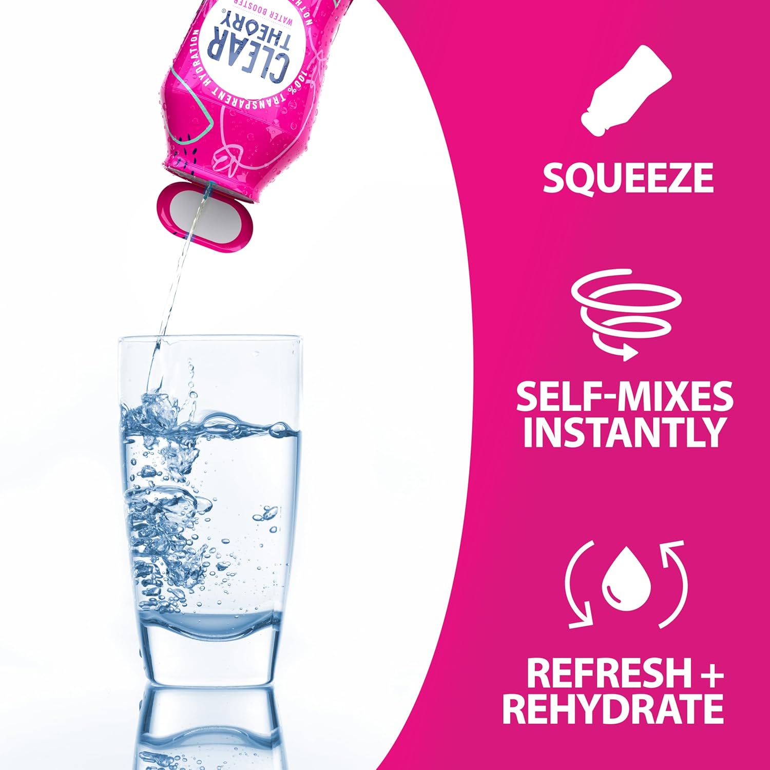 Clear Theory Water Flavoring Drops, Electrolytes Drink Mix, Water Enhancer Liquid, Flavored Hydration for Kids, Vegan, Gluten Free, Low Calories, Stevia, Variety Pack, 3 Pack, 1.62 Fl Oz Bottles - Image 5