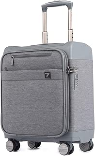 16 inch Carry on Business Suitcase Lightweight Underseat Spinner Luggage with TSA Lock Grey - coolthings.us