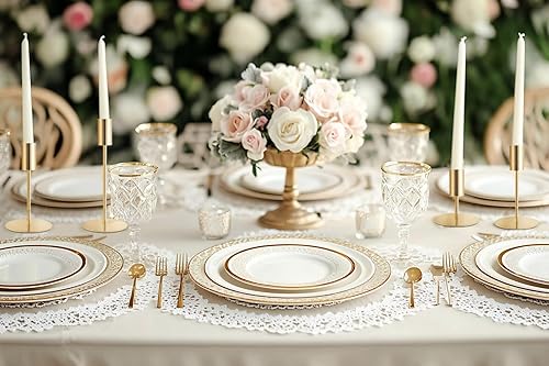 Miniatura 9 de Portavelas cónicos dorados, juego de 27 portavelas cónicos, portavelas cónicos de metal, modernos portavelas decorativos para certerpieces de boda,