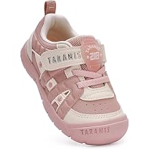 TARANIS Toddler Outdoor Walking Shoes - Waterproof Microfiber Sneakers with Rubber Toe Protection & Arch Support, Wide Toe Box Non-Slip Kids Hiking Shoes
