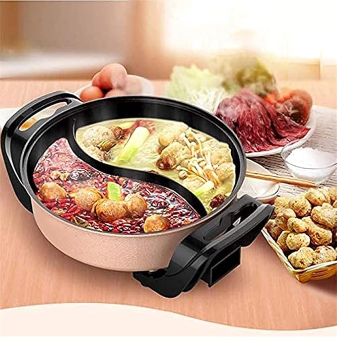 Olla Eléctrica 5L con Divisor y Revestimiento Antiadherente 2000W miniatura 2