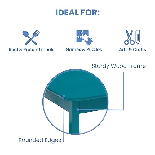 Miniatura 26 de Delta Children - MySize - Juego de 3 piezas de mesa y 2 sillas de madera para niños, ideal para artes y manualidades, meriendas y más, con Bianca