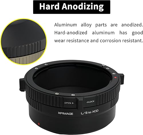 Miniatura 5 de Anillo adaptador de montaje de lente compatible con lente Leica S a Hasselblad X System XCD Camera X1D X2D