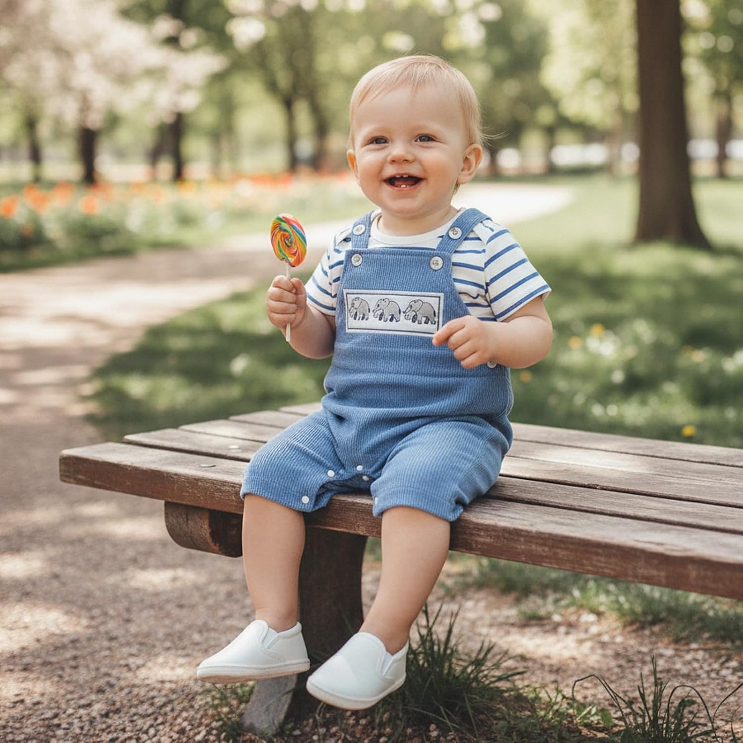 Newborn Baby Boy Summer Outfit Striped Short Sleeve Romper Overall Shorts 2Pcs Clothes Set