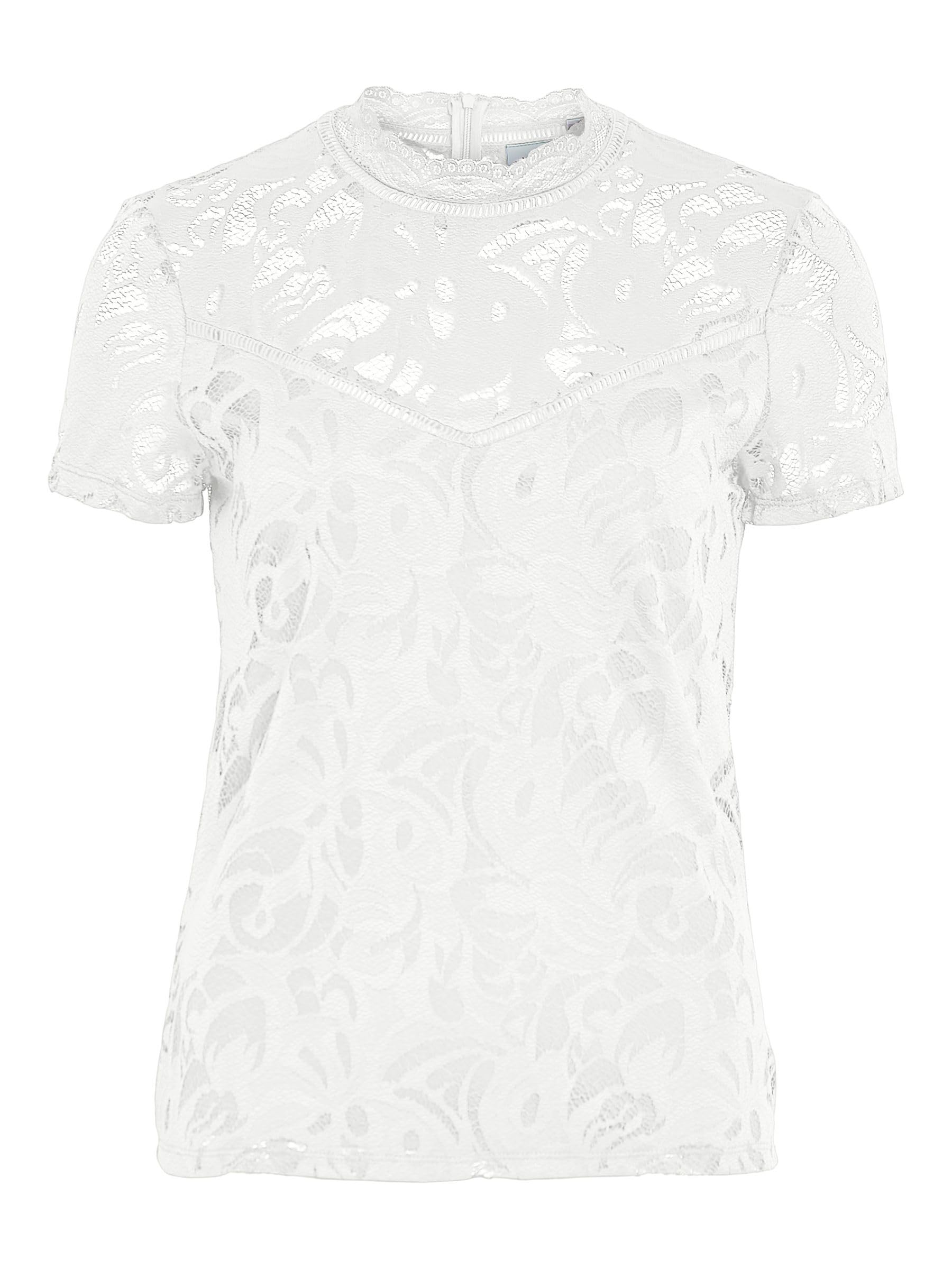 Vila Damen Vistasia S/S Lace Top - Noos Top (1er Pack)