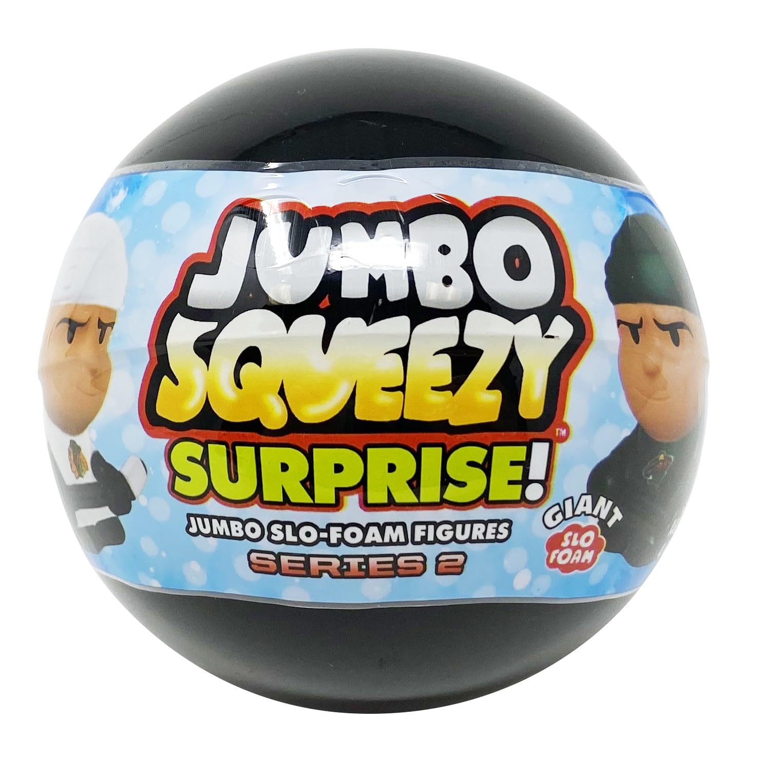 Party Animal Jumbo Squeezy Surprise! One (1) Giant Series 2 Capsule SqueezyMates NHL Figure, Team Colors, 4