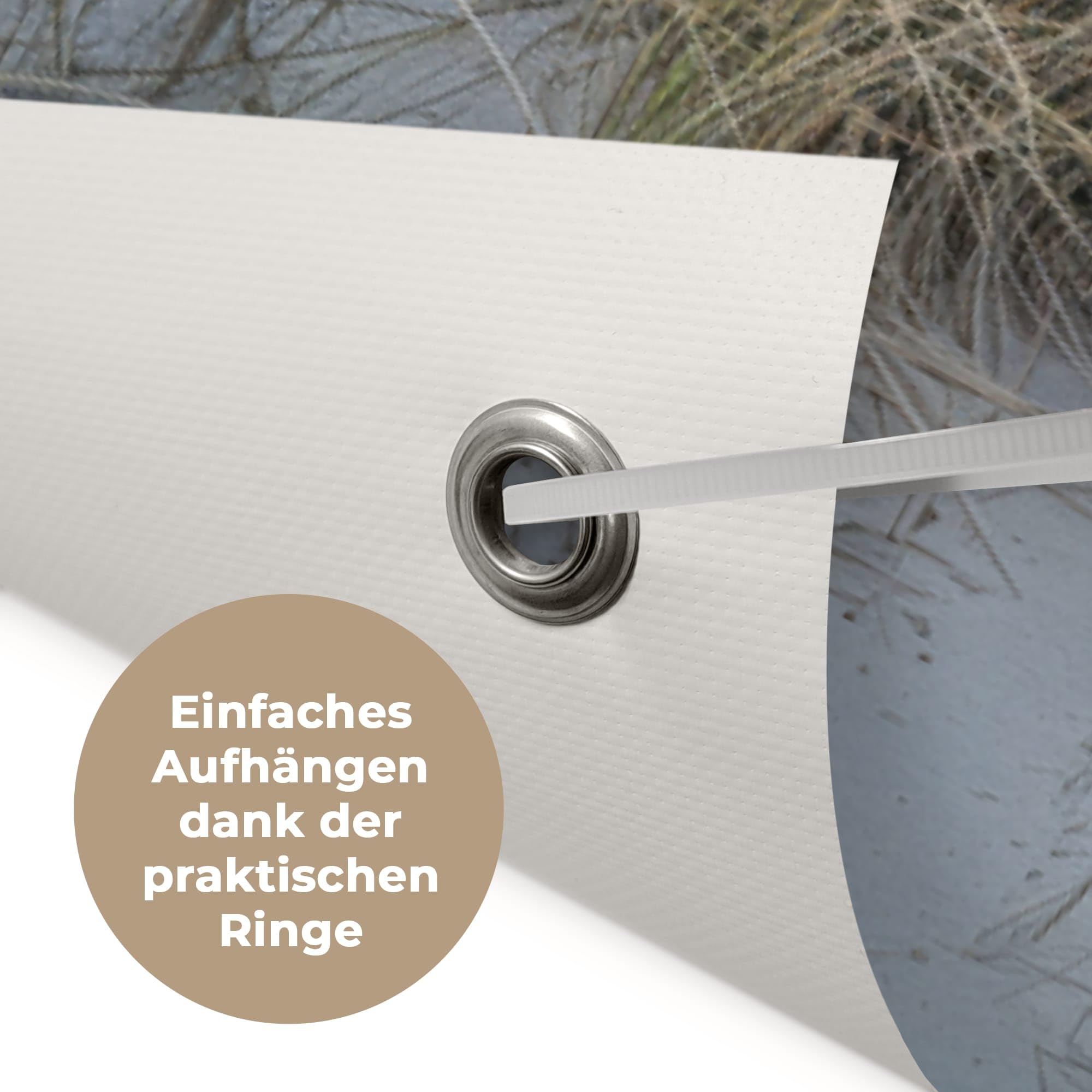 MuchoWow© Gartenposter Outdoor Bilder Gartendeko für draußen Wetterfest | 160x120 cm - Garten Deko Terrasendeko Banner Draußen Bild Dekoration Strand - Dünen - Borstgrasrasen - Wattenmeer